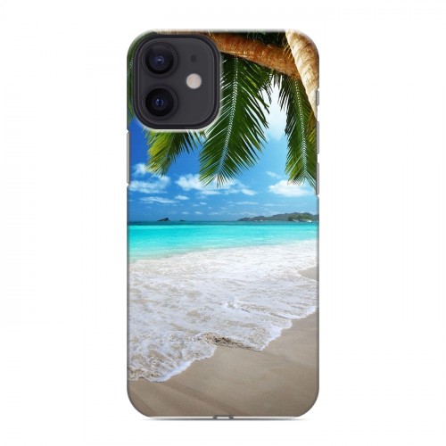 Дизайнерский силиконовый с усиленными углами чехол для Iphone 12 Mini Пляж
