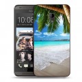 Дизайнерский пластиковый чехол для HTC Desire 700 Пляж