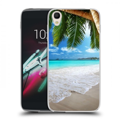 Дизайнерский пластиковый чехол для Alcatel One Touch Idol 3 (4.7) Пляж
