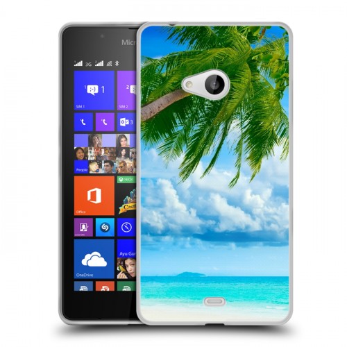 Дизайнерский пластиковый чехол для Microsoft Lumia 540 Пляж