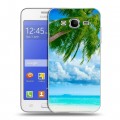 Дизайнерский пластиковый чехол для Samsung Galaxy J7 Пляж