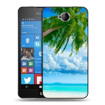 Дизайнерский силиконовый чехол для Microsoft Lumia 650 Пляж (на заказ)