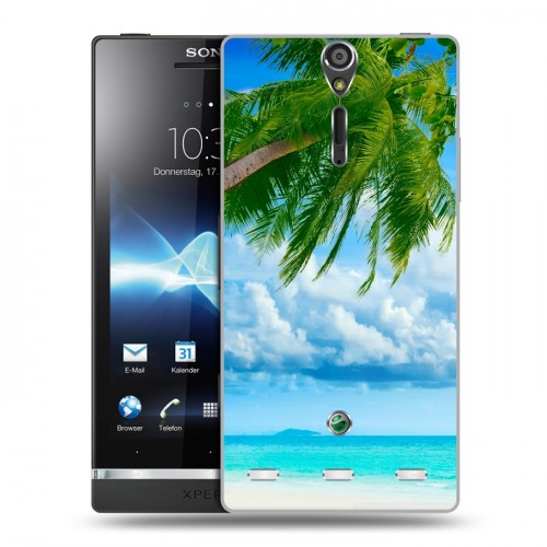 Дизайнерский пластиковый чехол для Sony Xperia S Пляж