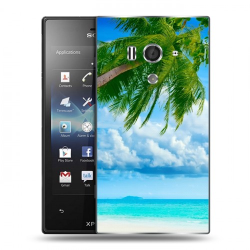 Дизайнерский пластиковый чехол для Sony Xperia acro S Пляж