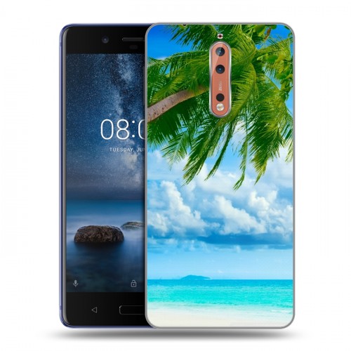 Дизайнерский пластиковый чехол для Nokia 8 Пляж