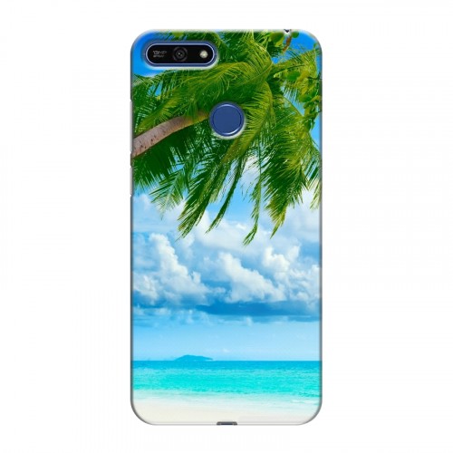 Дизайнерский силиконовый чехол для Huawei Honor 7A Pro Пляж