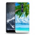 Дизайнерский пластиковый чехол для Nokia 5.1 Пляж