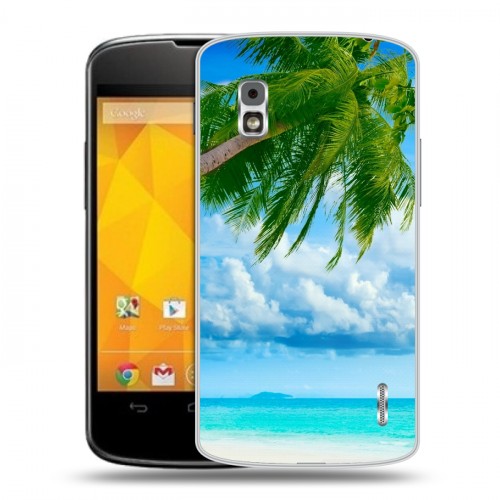 Дизайнерский пластиковый чехол для LG Google Nexus 4 Пляж