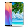 Дизайнерский силиконовый с усиленными углами чехол для Xiaomi RedMi 8A Пляж