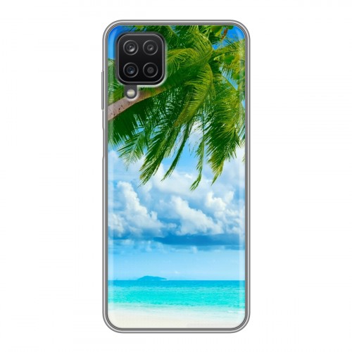 Дизайнерский силиконовый чехол для Samsung Galaxy A12 Пляж