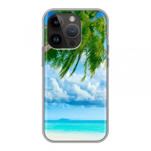 Дизайнерский силиконовый чехол для Iphone 14 Pro Пляж