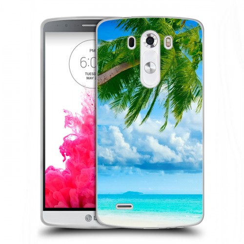 Дизайнерский пластиковый чехол для LG G3 (Dual-LTE) Пляж