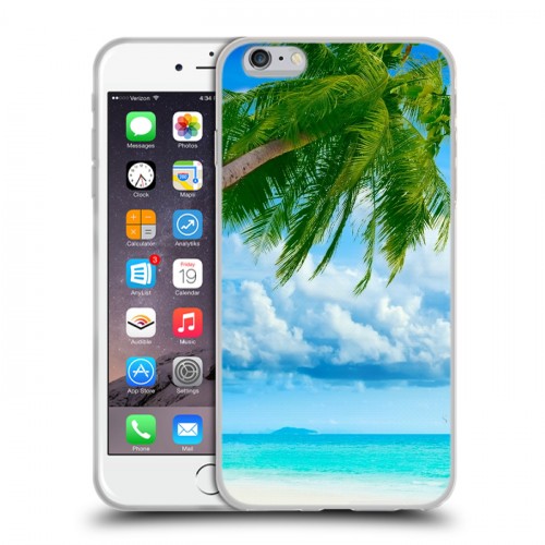 Дизайнерский силиконовый чехол для Iphone 6 Plus/6s Plus Пляж