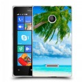 Дизайнерский пластиковый чехол для Microsoft Lumia 435 Пляж