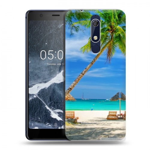 Дизайнерский пластиковый чехол для Nokia 5.1 Пляж