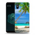 Дизайнерский силиконовый чехол для Xiaomi Mi A2 Пляж