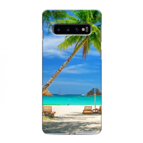 Дизайнерский силиконовый чехол для Samsung Galaxy S10 Пляж