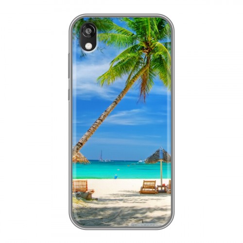 Дизайнерский силиконовый чехол для Huawei Honor 8s Пляж