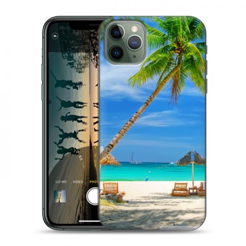 Дизайнерский пластиковый чехол для Iphone 11 Pro Max Пляж