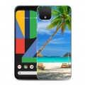 Дизайнерский пластиковый чехол для Google Pixel 4 XL Пляж