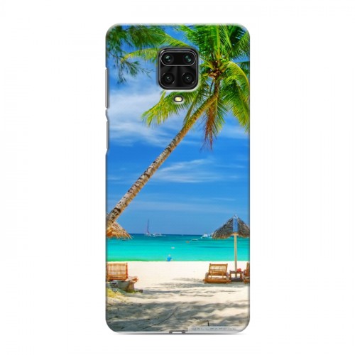 Дизайнерский силиконовый чехол для Xiaomi Redmi Note 9 Pro Пляж
