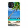 Дизайнерский силиконовый чехол для Iphone 12 Пляж