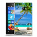 Дизайнерский пластиковый чехол для Microsoft Lumia 435 Пляж