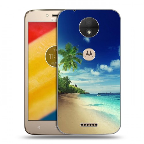 Дизайнерский силиконовый чехол для Motorola Moto C Пляж