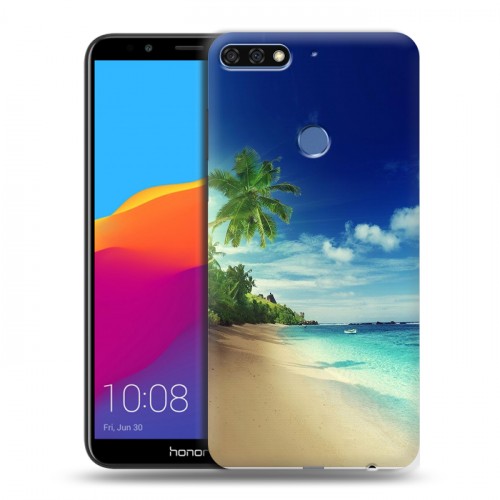Дизайнерский пластиковый чехол для Huawei Honor 7C Pro Пляж