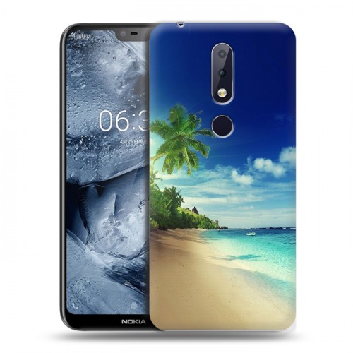 Дизайнерский силиконовый чехол для Nokia 6.1 Plus Пляж