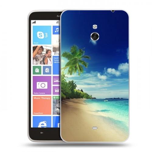 Дизайнерский пластиковый чехол для Nokia Lumia 1320 Пляж