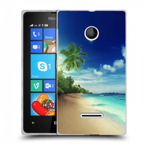 Дизайнерский пластиковый чехол для Microsoft Lumia 435 Пляж