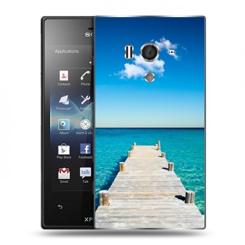 Дизайнерский пластиковый чехол для Sony Xperia acro S Пляж