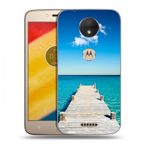 Дизайнерский пластиковый чехол для Motorola Moto C Пляж