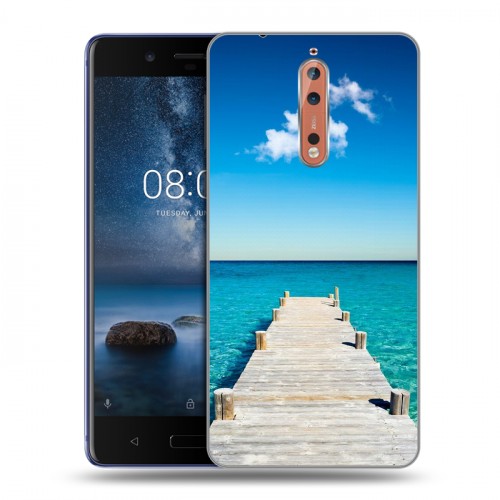 Дизайнерский пластиковый чехол для Nokia 8 Пляж