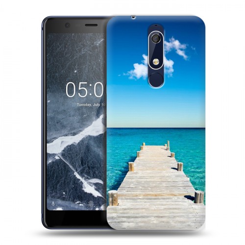 Дизайнерский пластиковый чехол для Nokia 5.1 Пляж