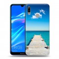 Дизайнерский пластиковый чехол для Huawei Y6 (2019) Пляж