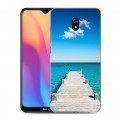 Дизайнерский силиконовый с усиленными углами чехол для Xiaomi RedMi 8A Пляж