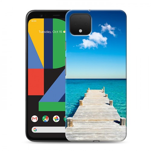 Дизайнерский пластиковый чехол для Google Pixel 4 Пляж