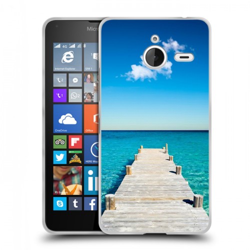 Дизайнерский пластиковый чехол для Microsoft Lumia 640 XL Пляж