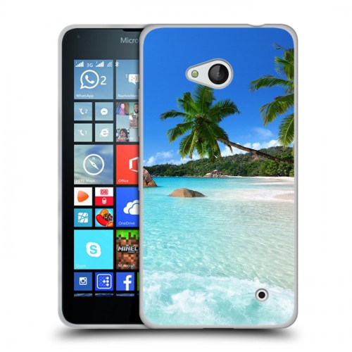 Дизайнерский пластиковый чехол для Microsoft Lumia 640 Пляж