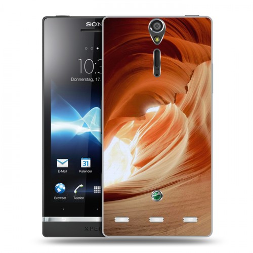 Дизайнерский пластиковый чехол для Sony Xperia S Каньоны