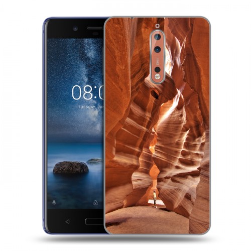 Дизайнерский пластиковый чехол для Nokia 8 Каньоны