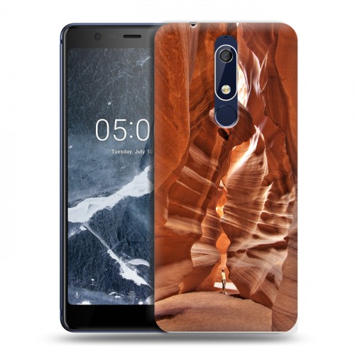 Дизайнерский пластиковый чехол для Nokia 5.1 Каньоны