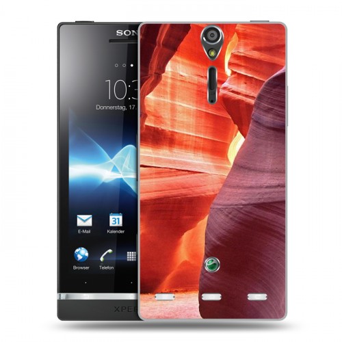 Дизайнерский пластиковый чехол для Sony Xperia S Каньоны