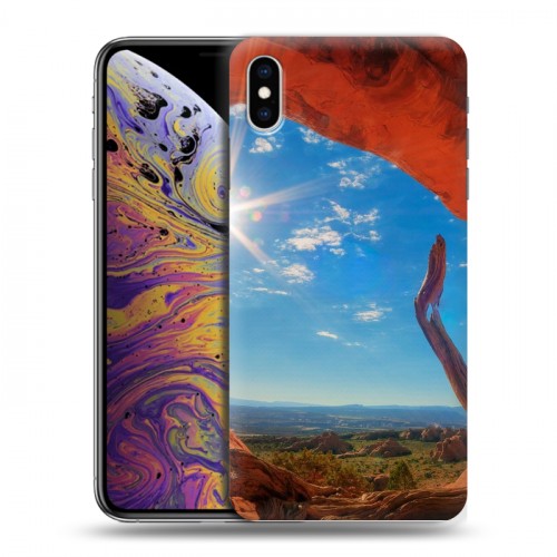 Дизайнерский силиконовый чехол для Iphone Xs Max Каньоны