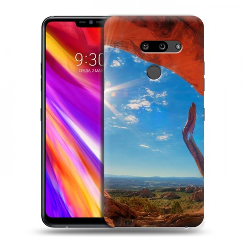 Дизайнерский пластиковый чехол для LG G8 ThinQ Каньоны