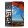 Дизайнерский пластиковый чехол для HTC Desire 700 Каньоны