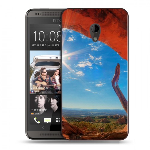 Дизайнерский пластиковый чехол для HTC Desire 700 Каньоны