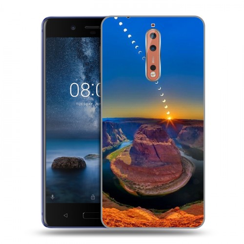 Дизайнерский пластиковый чехол для Nokia 8 Каньоны